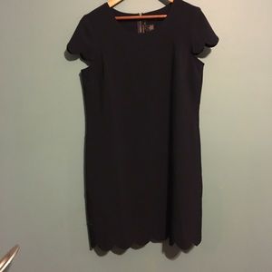 Blue Scalloped Dress Signature by Robbie Bee